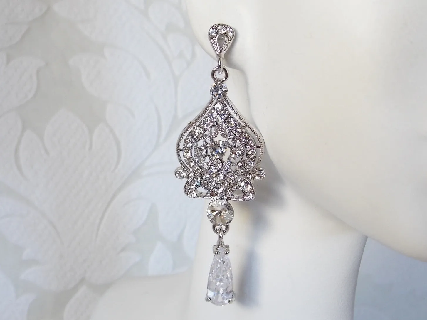 Victorian Chandelier Bridal Earrings