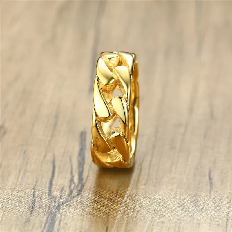 Vintage Men Cuban Ring