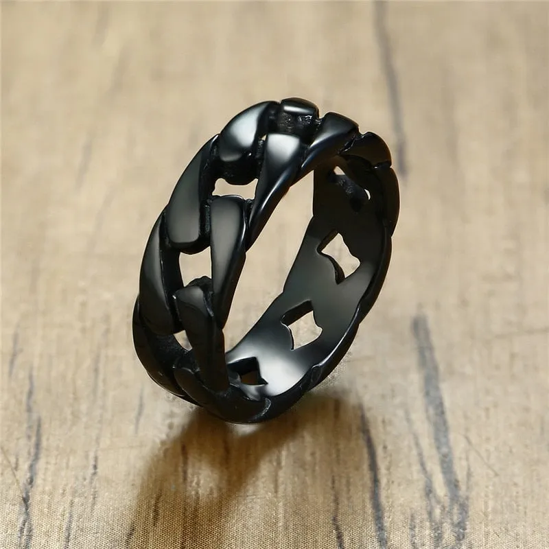 Vintage Men Cuban Ring