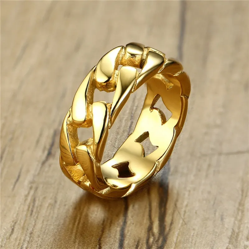 Vintage Men Cuban Ring