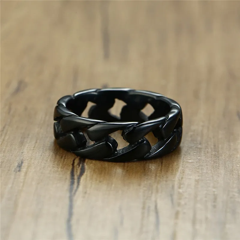 Vintage Men Cuban Ring