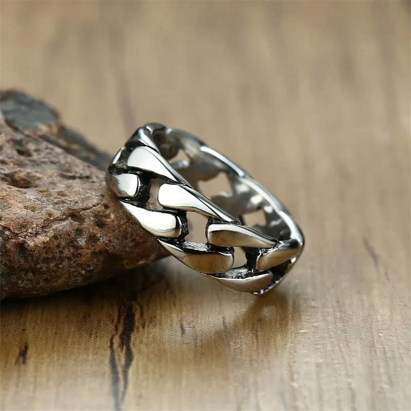 Vintage Men Cuban Ring