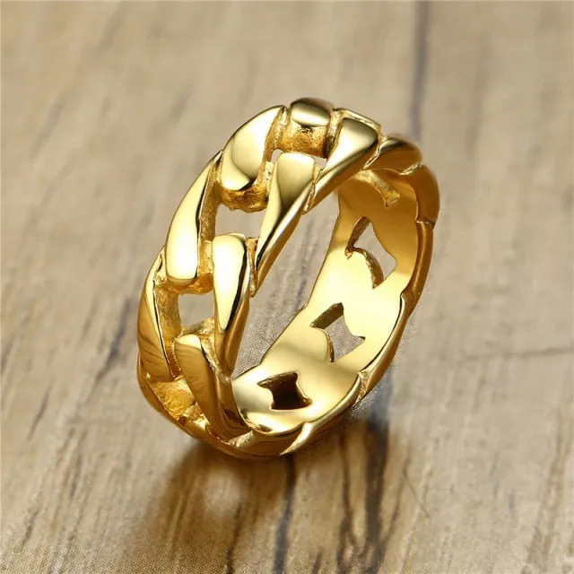 Vintage Men Cuban Ring