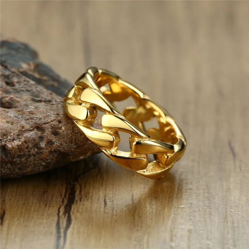 Vintage Men Cuban Ring