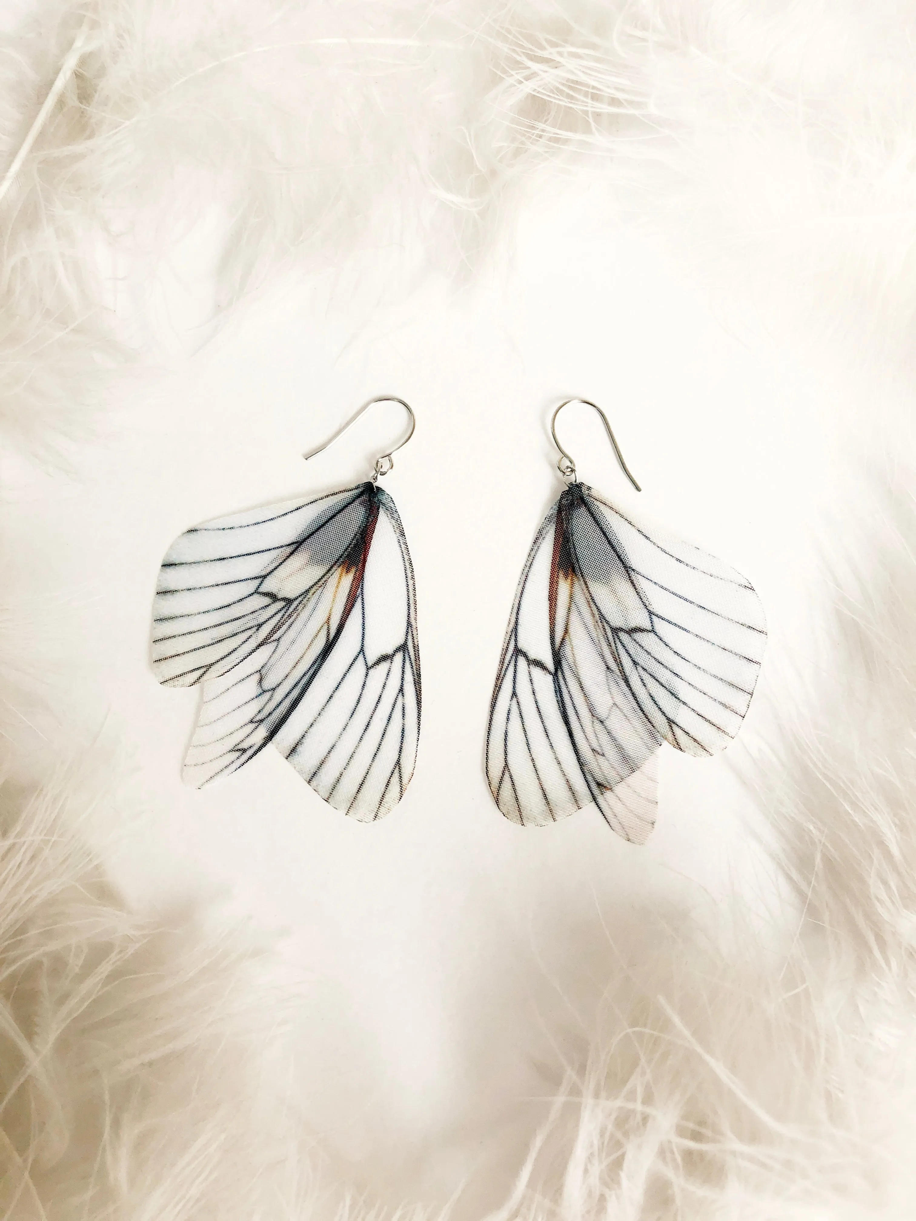 White Angel Wing Earrings Perfect Gift For Anyone Who Love Wings
