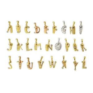 Yellow Gold "E" Charm